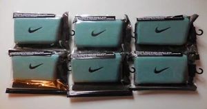 Nike Premier WristBands Doublewide Diffused Jade/Black Set of 6 Pair - Picture 1 of 7