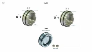 4L60E, 4L65E, 4L70E Sonnax Pinless Accumulator Piston Kit FWD, 1-2 & 3-4 - Picture 1 of 1