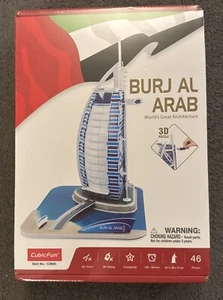 CubicFun - Burj Al Arab - 3D Puzzle - Dubai Model - New & Sealed - Picture 1 of 6