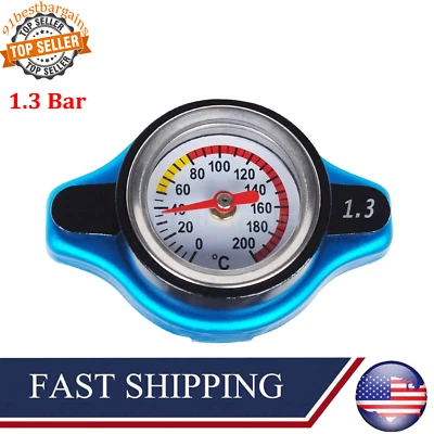 1.3 Bar Car Thermo Radiator Cap Cover Water Temperature Meter Thermostatic Gauge - Image 1 of 4
