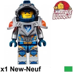 LEGO Figurine Minifig Nexo Knights Clay Moorington Armor Visor Silver nex010 - Picture 1 of 1