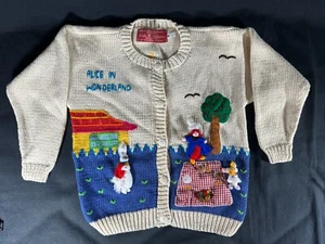 Alice in Wonderland Sweater Cardigan - Picture 1 of 9