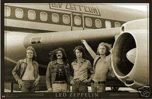 LED ZEPPELIN PLANE - ROCK 'N ROLL POSTER - 24x36 - Picture 1 of 1