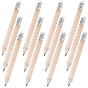 50 Stück kurze Golf Bleistift Bleistifte mit Radiergummis Schüler Grundschule - Bild 1 von 12