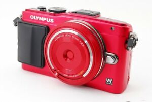 Olympus Pen E-PL6 16MP 15mm Zestaw obiektywów Czerwony [ EXC W/8GB Karta SD, Flash [879]