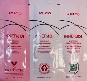New JOICO INNERJOI Shampoo, Conditioner, And Protective Milk Sample Size - Picture 1 of 3