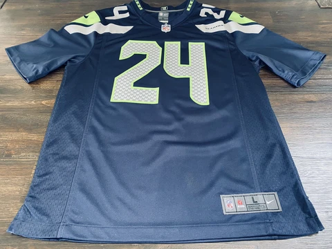NFL Seattle Seahawks Marshawn Lynch Mens Nike On Field Jersey- Large Cover