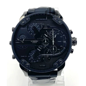 Diesel DZ7396 Mr.Daddy 2.0 Black Dial Stainless Steel Silicone Men's Watch - Picture 1 of 5