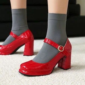 Cinturón Talla Grande Vintage Travesti Tacones Gruesos Disfraz LGBT Mujer Zapatos 35-48 - Imagen 1 de 23
