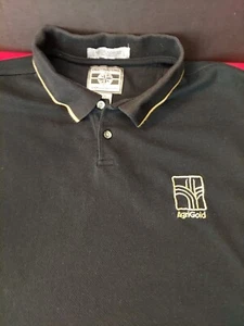 AgriGold Purdue Boilermakers Polo Shirt Men's Large Black - Picture 1 of 9