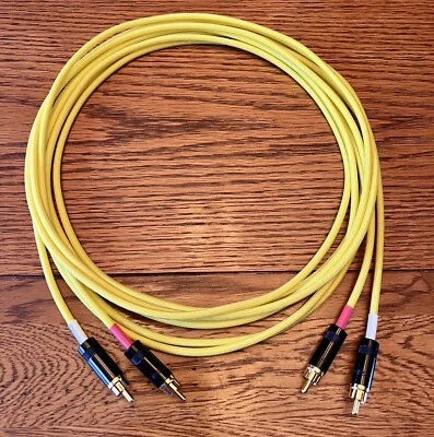10 Ft. JMB CABLE CO. Audiophile Gold Reference Standard Rca Interconnect Cables - Image 1 of 4
