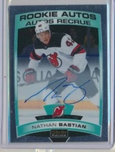 2019-20 O-Pee-Chee Platinum Rookie AUTOS R-NB Nathan Bastian New Jersey Devils - Picture 1 of 1
