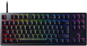 Razer Huntsman TE Gaming Keyboard Optical Red Switches TKL RGB UK