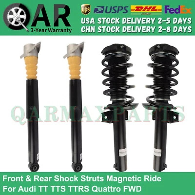 Juego completo de puntales amortiguadores delanteros traseros MagneRide para Audi TT TTS TTRS Quattro tracción delantera Foto 1 de 4