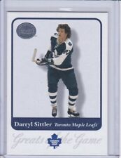 Darryl Sittler 2001 Fleer Greats of the Game Hockey Card 52 Grade MT