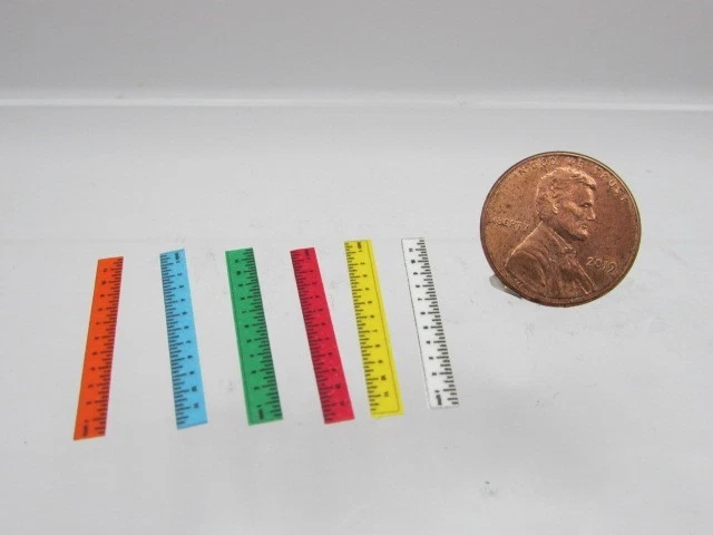 Réplica miniatura casa de muñecas regla de 12 pulgadas - varios colores HR57010 Foto 1 de 1