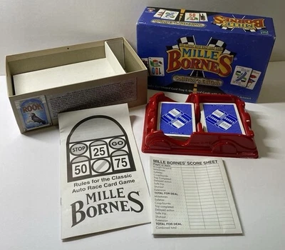 VTG 1999 Mille Bornes Collector's Edition Classic Auto Race Card Game Hasbro - Image 1 of 4