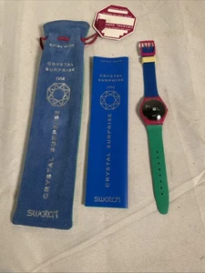 COLLECTORS SPECIAL SWATCH " CRYSTAL SURPRISE " '94 PRISTINE WOW L@@K VINTAGE - Picture 1 of 10