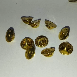 10 neue goldene Schmetterlingshalter für Pin's Brooch Stopper ContD4h6 - Bild 1 von 4