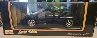 Maisto 1: 18 比例特别版 1993 年迈凯轮 F1 压铸汽车全新带盒 — 第 1/2 张图片