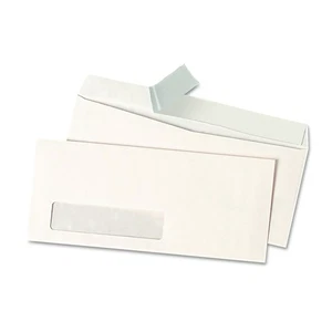 Universal 36005 Peel Seal Strip Business Envelope, #10, 4 1/8 x 9 1/2, Window, - Picture 1 of 4