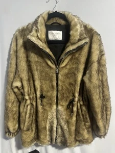 Zara Faux Fur Parka - Size XS - Picture 1 of 9