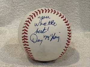 1 of 1 Denny McLain AUTOGRAPHED Baseball, Detroit Tigers, Jim Kaat, BEAUTIFUL!! - Picture 1 of 4