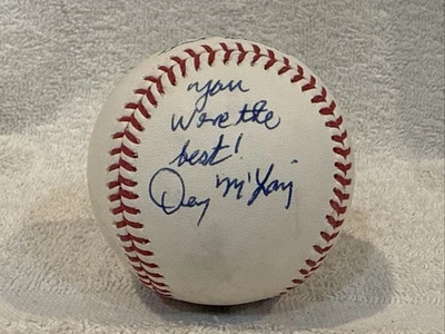 1 of 1 Denny McLain AUTOGRAPHED Baseball, Detroit Tigers, Jim Kaat, BEAUTIFUL!! - Image 1 of 4