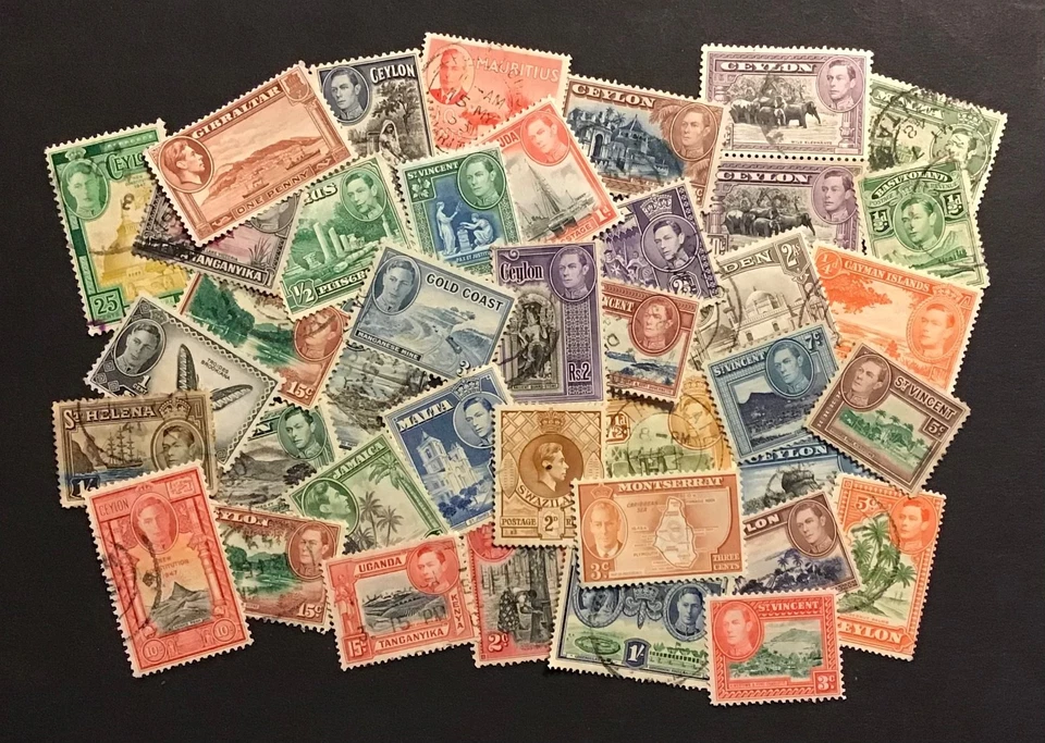 COMMONWEALTH gama sin marcar de KGVI MH+U tipos pictóricos (40) Foto 1 de 1