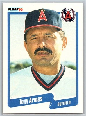 1990 Fleer #126 Tony Armas California Angels - Image 1 of 2