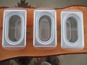 Juego de 3 contenedores de repuesto de acero inoxidable Ooni Pizza Topping Station - Imagen 1 de 3