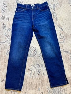 LOFT Outlet Damen Jeans Blau Denim Dark Wash Gr. 4 Stretch Straight Leg Slits - Bild 1 von 10