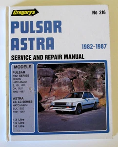 Nissan 1982-87 Pulsar, Astra, Gregory's Workshop Manual #216 - Picture 1 of 3