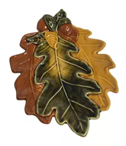 Vintage Enesco Oak Leaf and Acorn Dish, Plate 1999 - Picture 1 of 8