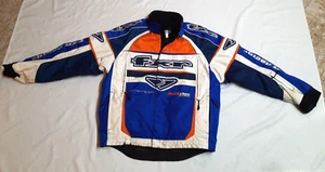 FXR Racing Men's Zipper Jacket Orange/Blue Black Zip out liner Backshift Size M - Picture 1 of 15