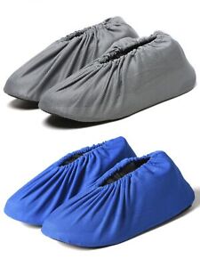 3 Pairs Fabric Shoe Cover Breathable Office Protectors Covers Reusable Overshoes