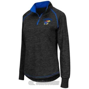 Kansas Jayhawks Women's Colosseum Bikram 1/4 Zip Jacket - Picture 1 of 1