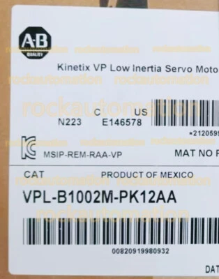 VPL-B1002M-PK12AA AB Servo Motor Expedited Shipping  VPLB1002MPK12AA #MS - Image 1 of 4