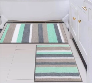 Non Slip Floor Mat Bathroom Rug Shag Microfiber Shower Absorbent For Machine - Picture 1 of 4