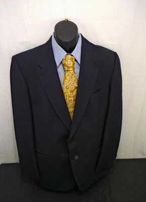 Blue Ratner Two Button Pin Striped Men's Sport Coat Suit Jacket  - Image 1 of 4