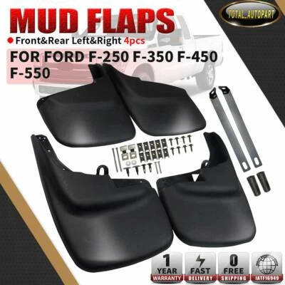 Protectores de hendidura delanteros traseros para Ford F-250 F-350 F-550 Super Duty sin llamaradas de guardabarros Foto 1 de 4