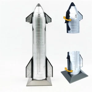1:200 Alloy Diecast Spacecraft Model SpaceX Starship Aerospace Rocket Collection - Picture 1 of 12