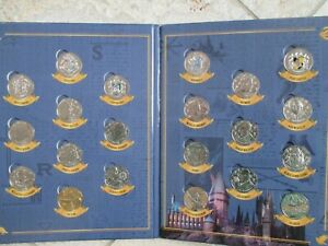 Collection Harry Potter Album complet + pièces en argent +3 Médailles +Médaillon