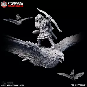 Figuras juegos de rol de madera gaélica elfos jinetes, Kyoushuneko, elfos de fantasía - Imagen 1 de 7