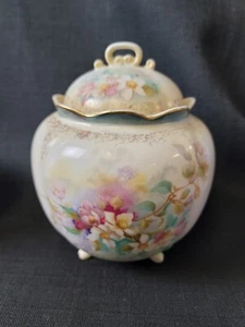 R.S. Prussia Suhl Red Mark Antique Biscuit Jar Circa 1900 Suhl  - Picture 1 of 11