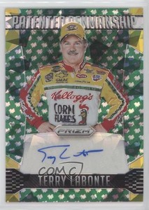 2016 Prizm NASCAR Patented Penmanship Green Flag /75 Terry Labonte Auto HOF