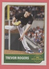 Trevor Rogers 2021 Topps 582 Montgomery Club LOST DESIGN SET Rookie #4 MARLINS