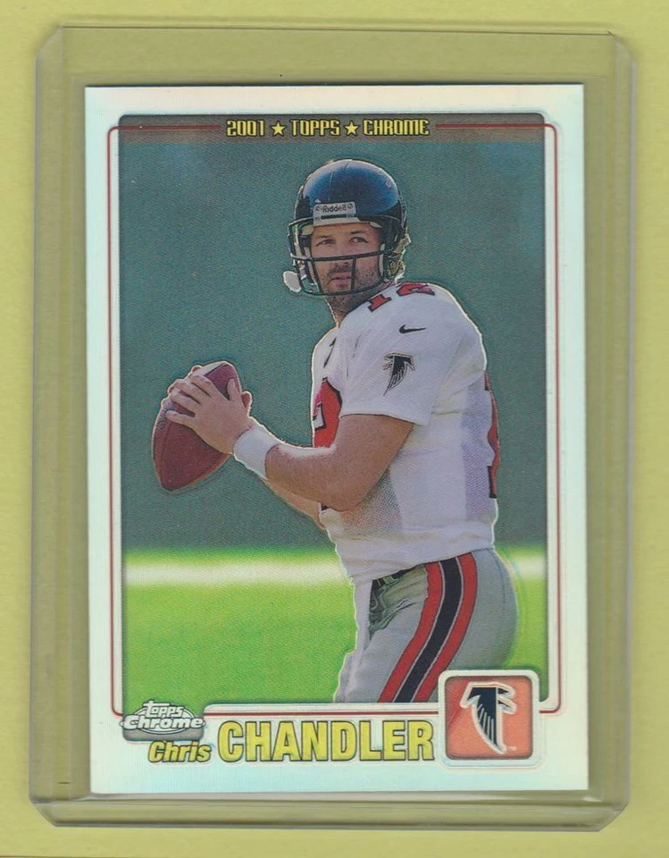 2001 Topps Chrome Football Refractor Chris Chandler Falcons #916/999 READ - Image 1 of 1