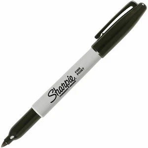 Sharpie Permanent Marker Fine Point Black ONE DOZEN NEW - Bild 1 von 1