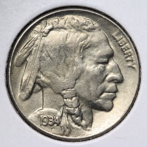 1934-D OBV DIE CRACKS Buffalo Nickel CHOICE BU *UNCIRCULATED* MS E228 JBT Cover